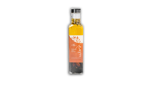 Extra virgin olive oil cinnamon cardamon cloves and mint